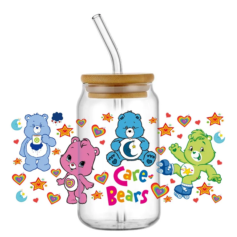 Miniso Мультяшный Медведь 3D Моющаяся Переводная Наклейка DIY Самоклеящийся Логотип