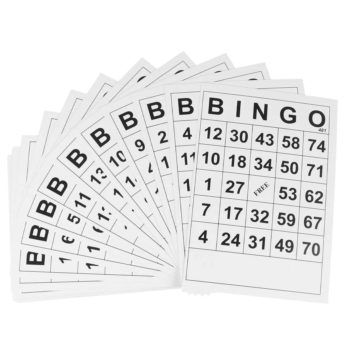 

60Pcs Classic Bingo Game Bingo Cards Family Bingo Game Accessories Game Bingo Chess for Family Party Supplies