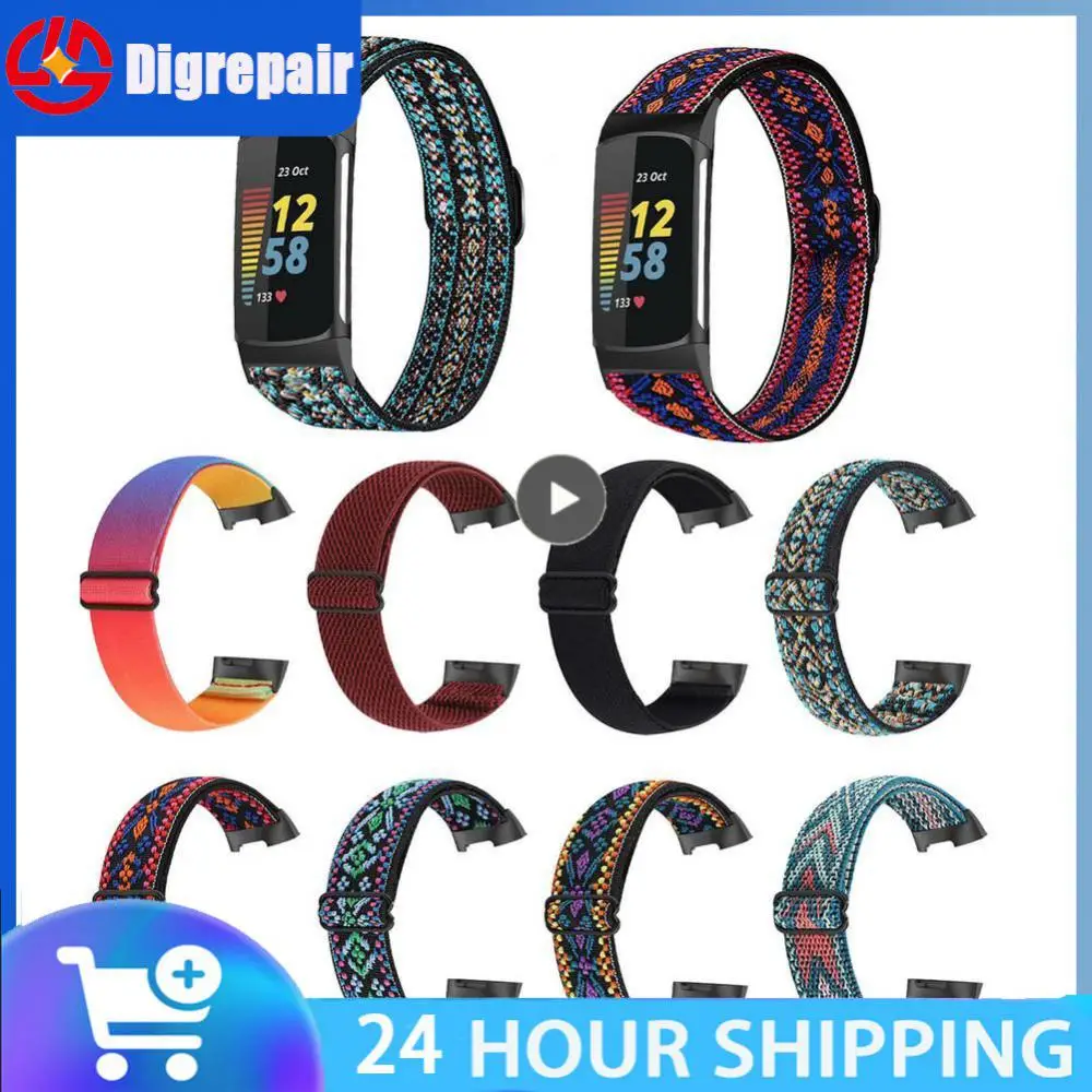 

Smart Accessories Flexible Replacement Strap Soft Nylon Wristband Watch Bands Watch Strap For Fitbit Charge 5