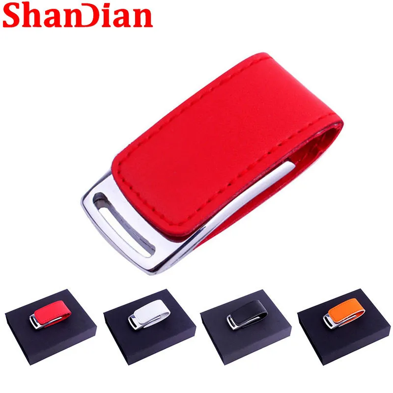 

Флэш-накопители SHANDIAN USB 2,0, 64 ГБ, бесплатный Пользовательский логотип, кожаный флэш-накопитель 16 ГБ, 32 ГБ с картонной коробкой для ноутбука, де...