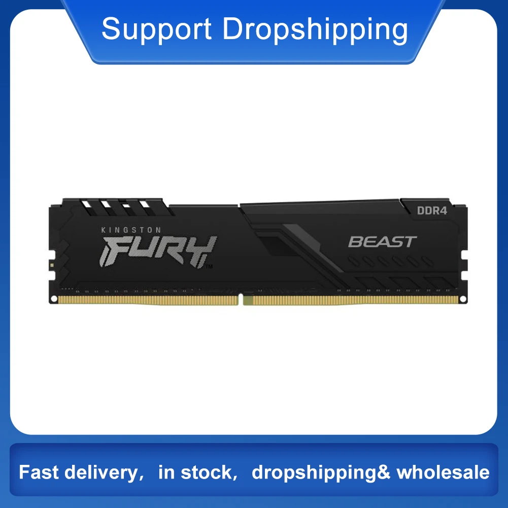 

Kingston FURY Beast DDR4 8GB 16GB 32GB 2133MHZ 2400MHZ 2666MHz 3200MHz 3600MHz Desktop AMD Intel CPU Motherboard Memory RAM