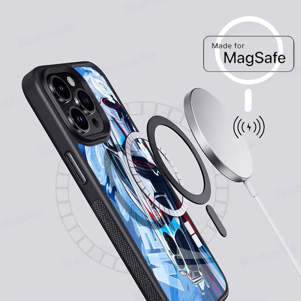 Фото JDM Tokyo Drift Sports Car Мужской и мужской магнитный чехол для iPhone 17 16 14 13 12 11 15 Pro Max Plus для Magsafe Wireless Charge Cover №4
