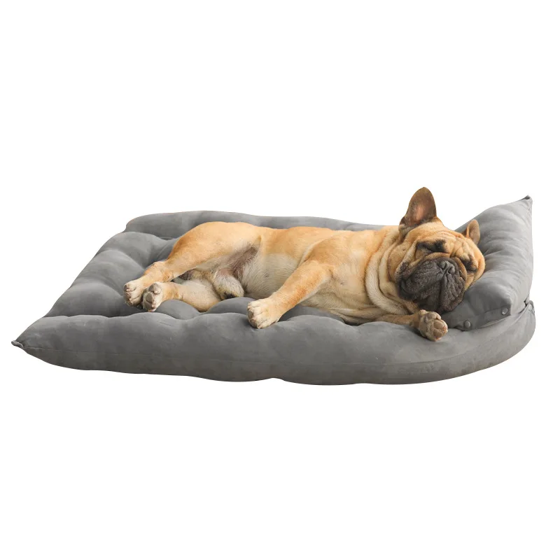 

Multifunctional folding square cushion pet sofa bed dog can transform multi-purpose fju78