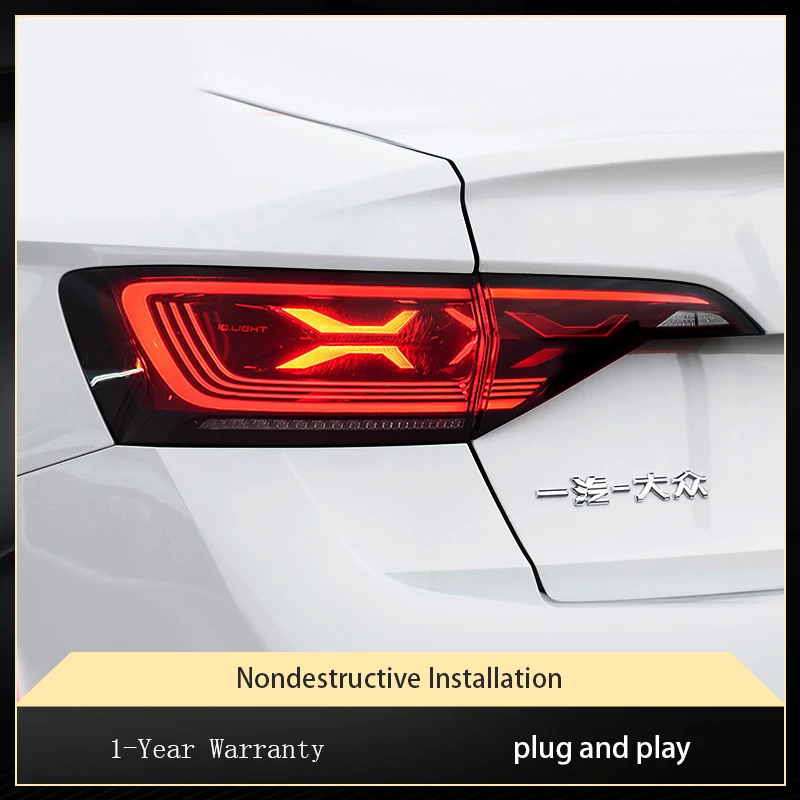 2 шт. авто фонари для Volkswagen VW Jetta Sagitar 2019-2022 Golf5 задний фонарь DRL светодиодный