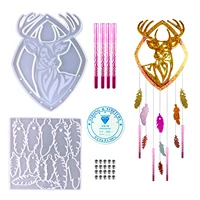 dream catcher wind chimes epoxy resin mold hanging ornaments silicone mould diy crafts jewelry home decorations casting tool