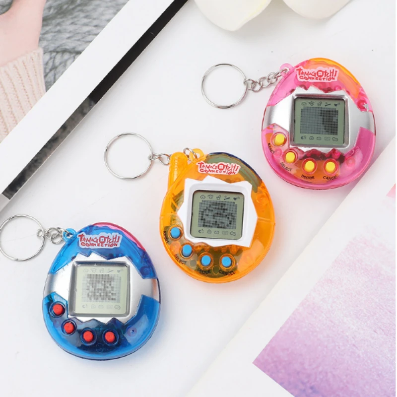 

Прозрачные Электронные Домашние животные, 1 шт., Tamagotchi 90S, ностальгические 168 домашних животных в одном, виртуальные цифровые Домашние животн...