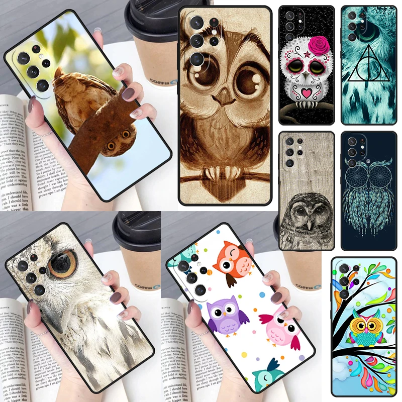 Чехол с красочными совами для Samsung Galaxy S23 Ultra S22 S20 S21 FE S8 S9 S10 Plus Note 10 20 чехол телефона