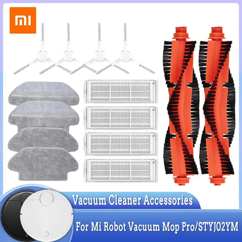 

For Xiaomi Robot Vacuum Mop Pro STYTJ02YM Hepa Filter Mop Cloths Main Side Brush Mijia Vacuum Cleaner Accessories spare parts