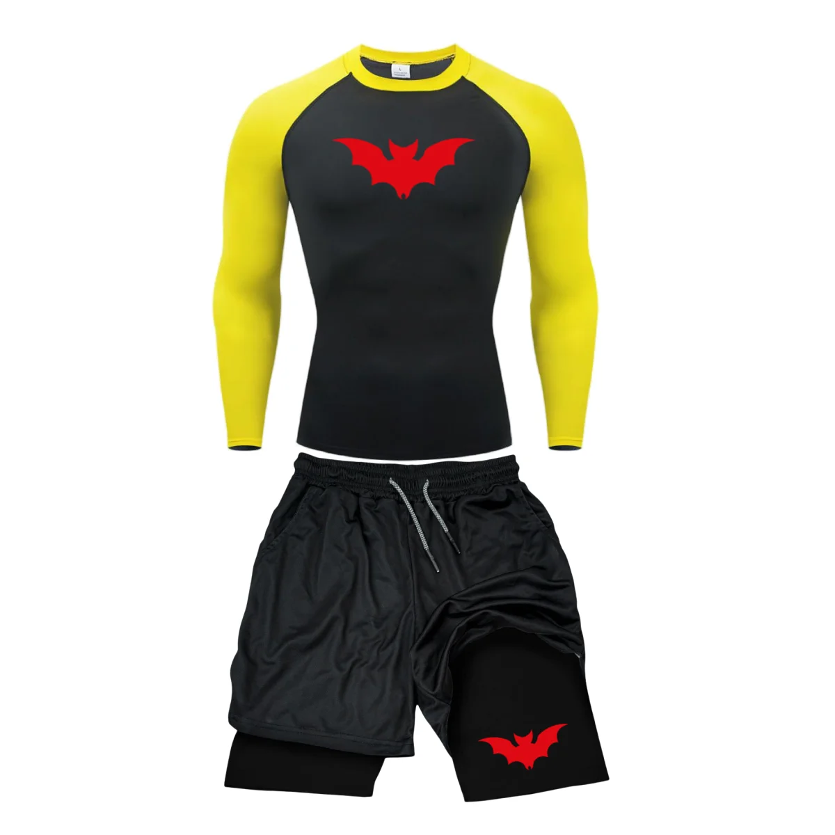 Спортивный костюм мужской компрессионный дышащий облегающий тренировочный для