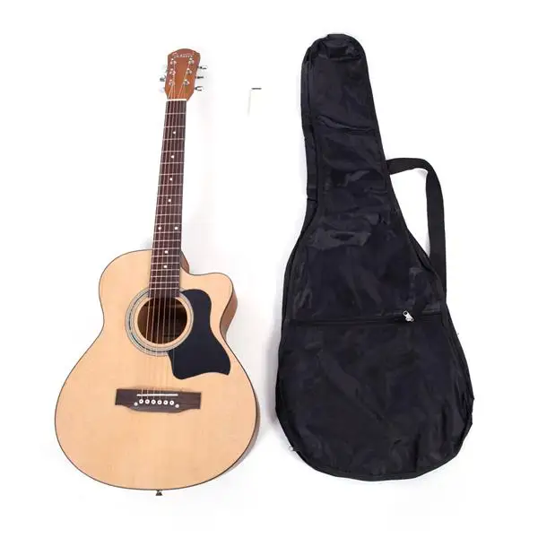 

GT504 38 Inch Spruce Front Cutaway Folk Guitar with Bag & Board & Wrench Tool