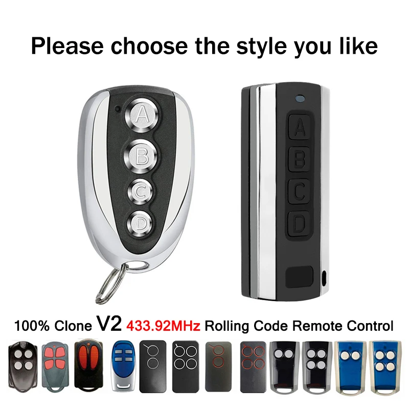 Фото Клонирование V2 PHOX PHOX2 PHOX4 PHOENIX2 PHOENIX HANDY TXC4 TRC4 TSC4 433 МГц Дубликатор пультов дистанционного управления для гаражных ворот/ворот №2