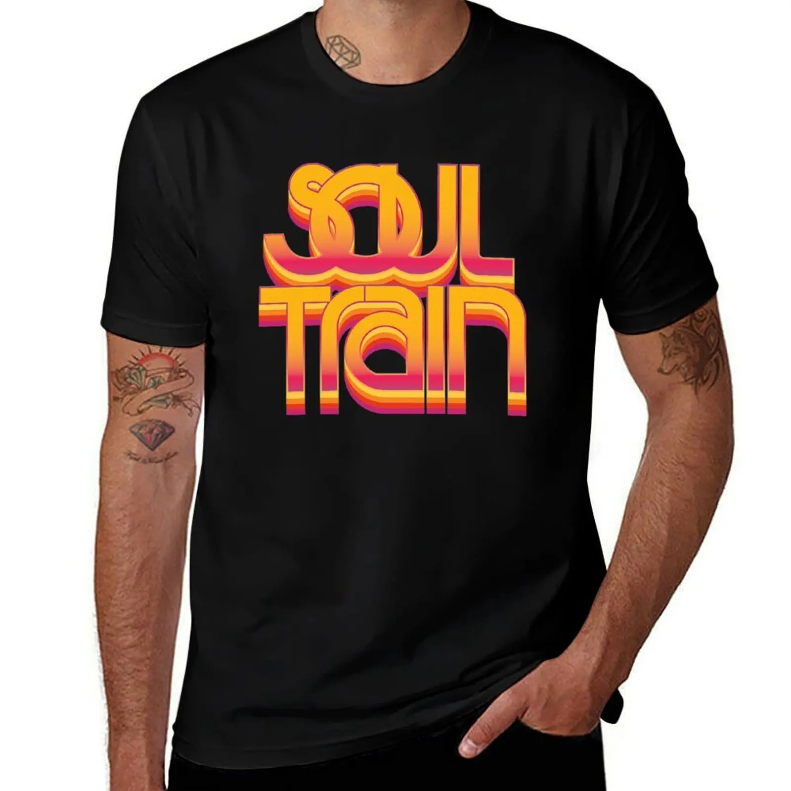 Фото Футболка SoulTrain, мужские футболки из хлопка. №1