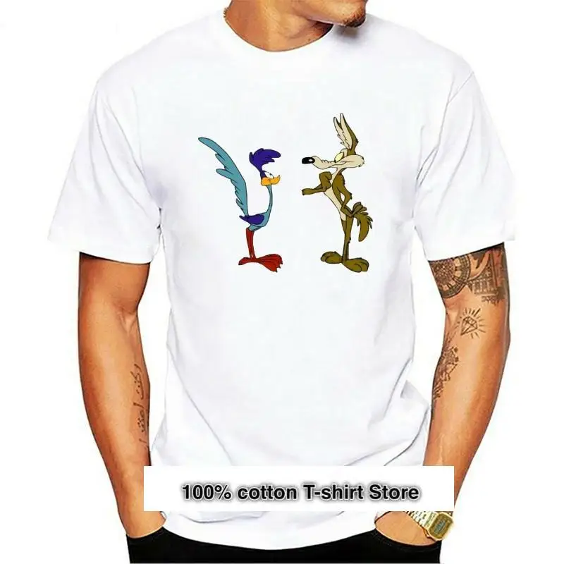 

Camiseta Unisex de dibujos animados de Wile E Coyote y The Road Runner, nueva
