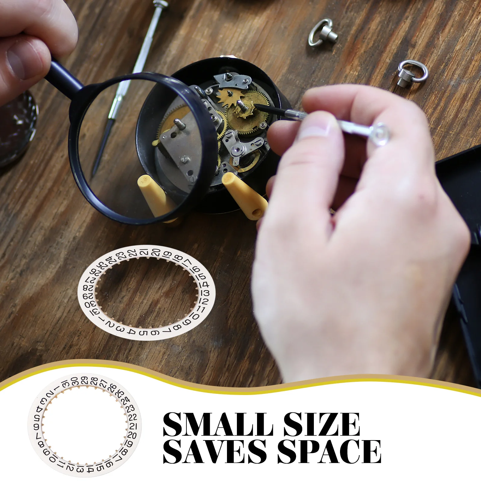 Calendar Disc Mechanic Accessories Repair Watch Dial Metal Date Day Replacement Movement Ring Male