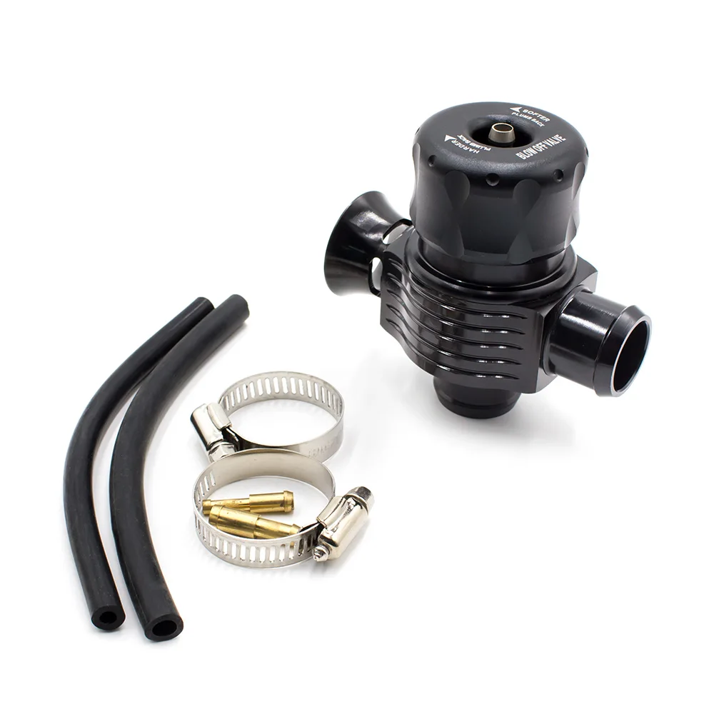 

Universal Dual Port Blow Off Valve 25mm Black Diverter Valve Dump Valve BOV Blow dump Blow off adaptor