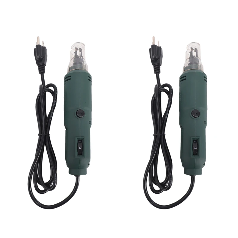 

2X DF-6 110V Enameled Wire Stripping Machine Varnished Wire Stripper Enameled Copper Wire Stripper Cleans US Plug