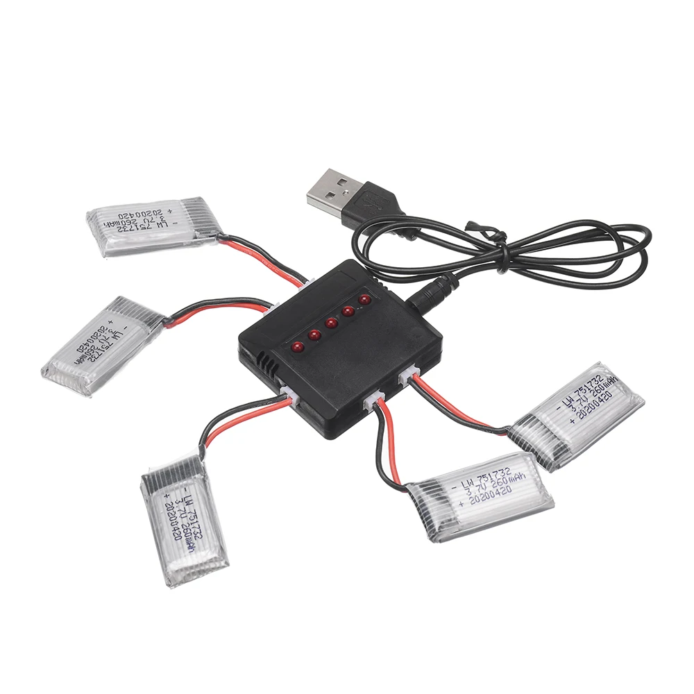 Аккумулятор LiPo 3.7V 260 мАч для квадрокоптеров JJRC H36, E010, E011, E012, E013, Furibee F36, запчасти для радиоуправляемых вертолетов, игрушечных дронов H36 (art.: 3920dacd474ea) - 3920dacd474ea