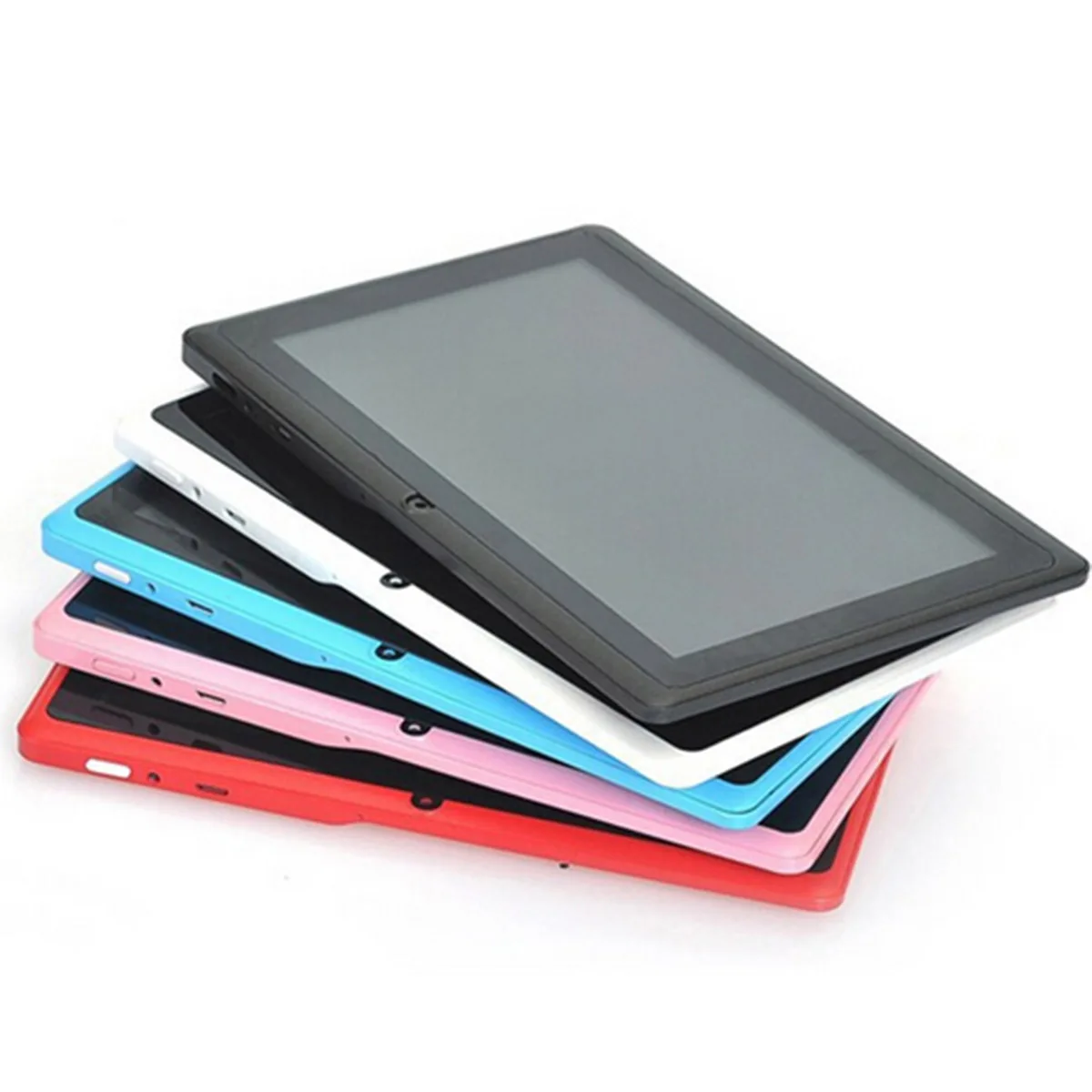 

2022 Global Style 7 Inch Tablet PC A33 Quad Core Android 4.4 KitKat Capacitive 1.5GHz 512MB RAM 4GB ROMWIFI Dual Camera Q88 MQ50