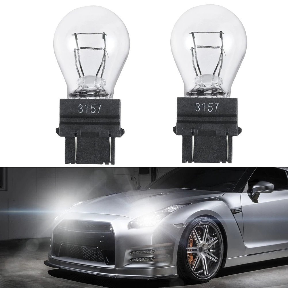 

Bulbs Brake Light 12V 21/5W 2 Pack 3000K Clear Shell Halogen Quartz Glass Turn Signal Light Direct Replacement