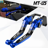 cnc motorcycle for yamaha mt125 mt 125 adjustable extendable brake clutch levers mt 125 2014 2015 2016 2017 2018 2019 2020 2021