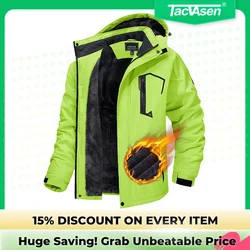 Мужская походная куртка TACVASEN с флисовой подкладкой
