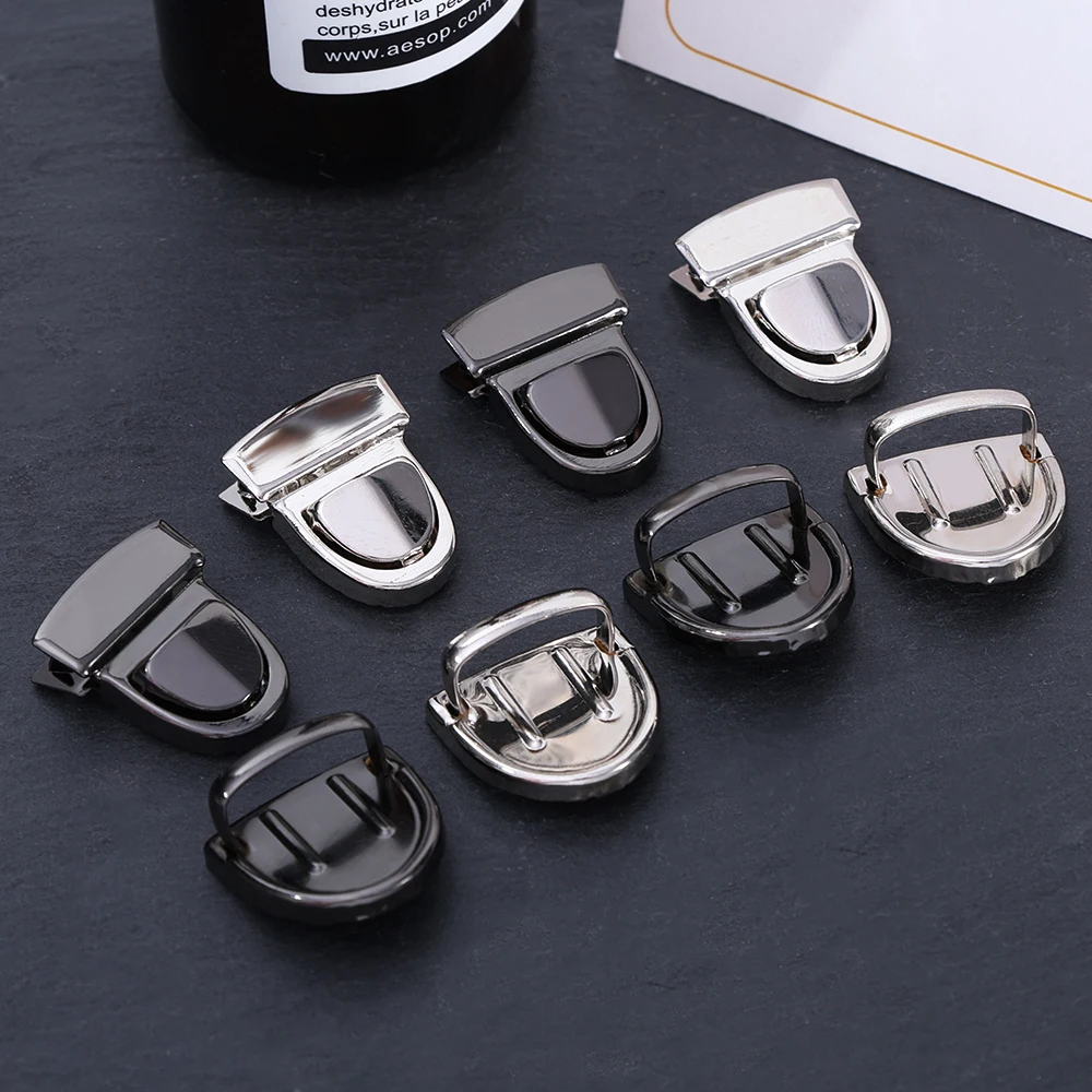 5pcs Metal Locks Bag Clasp Catch Buckles for Handbags Shoulder Bags Purse Totes Closures Snap Clasps DIY Craft Bag Accessories