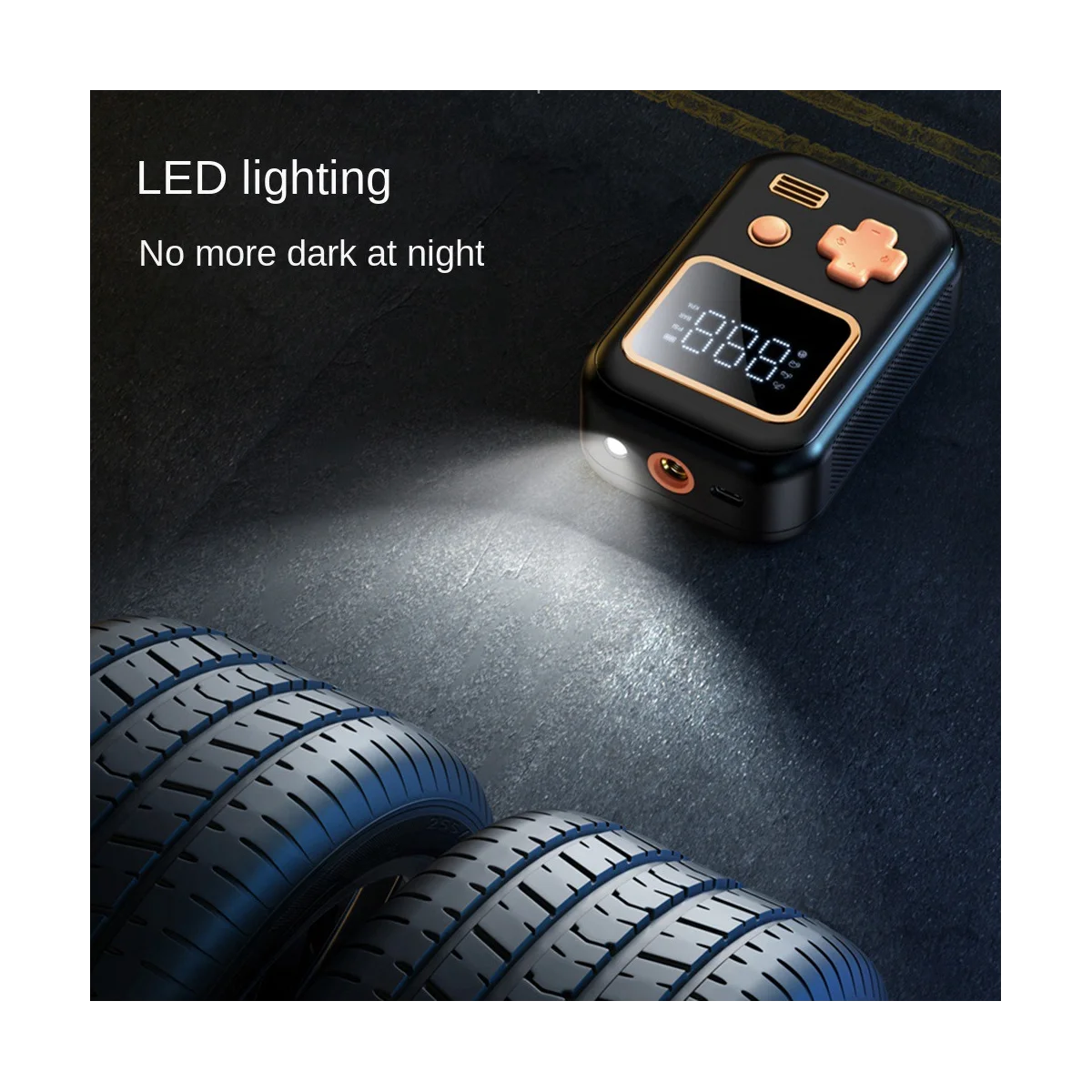 Насос для накачивания шин портативный воздушный насос велосипеда электрический