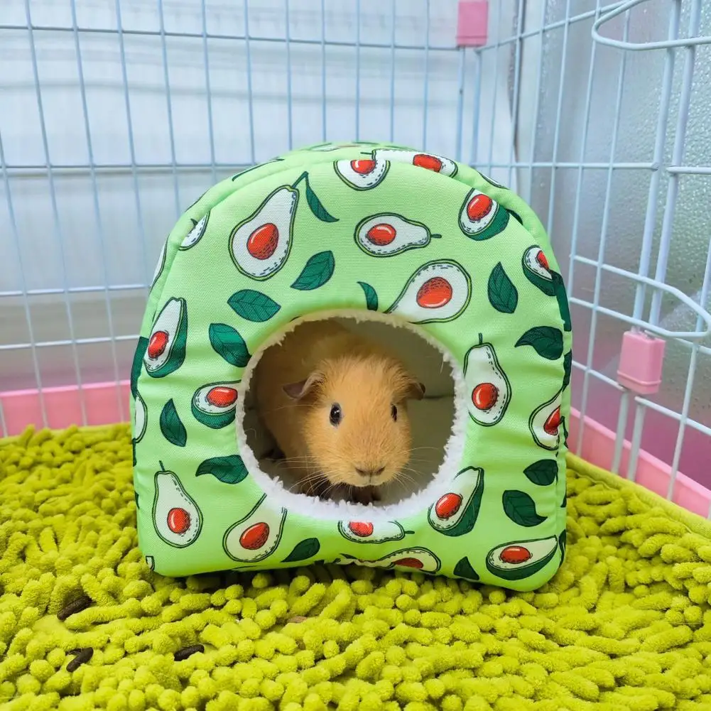 

Small Pet Shelter Semi-closed Lovely Strawberry Pattern Hamster Cotton Nest Hamster Cotton Nest Hamster Cotton Nest