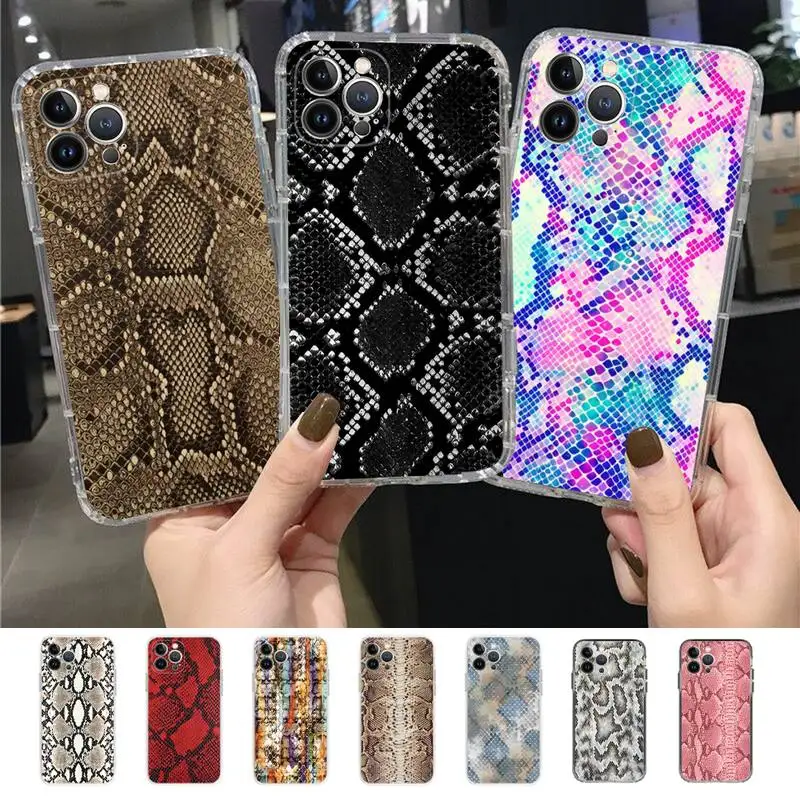

Snake Skin Phone Case for iPhone 11 12 13 mini pro XS MAX 8 7 6 6S Plus X 5S SE 2020 XR case