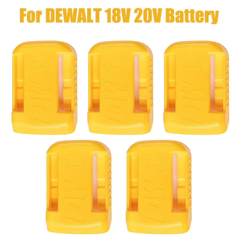 

5pack держатель аккумулятора для Dewalt 18V 20V 60V держатель аккумулятора настенные крепления подставка крепление док-станция желтая пряжка