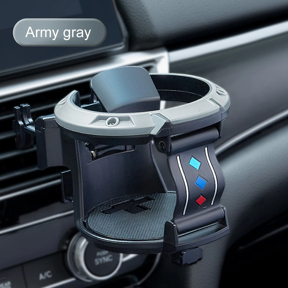 

Car Cup Holder Air Vent Mount Water Bottle Stand Air Conditioner Drink Cup Holder Milk Tea Ashtray Stand with Hook for Car Truck