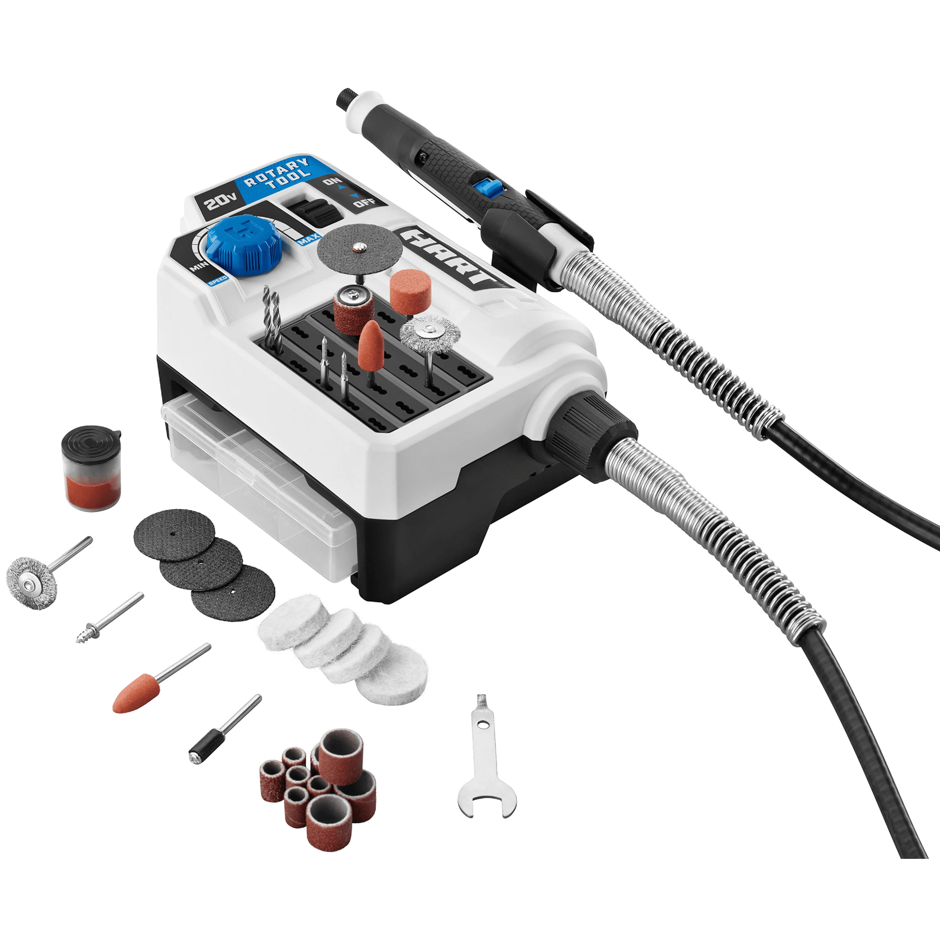 

20-Volt Cordless Rotary Tool with 33 Accessories (Battery Not Included)