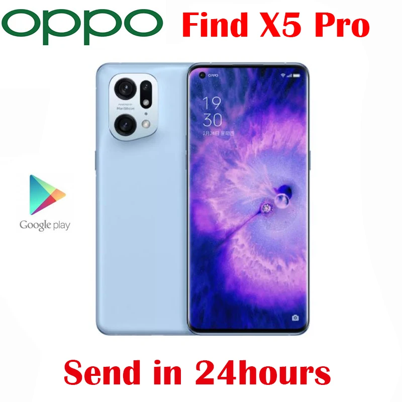 OPPO-teléfono móvil Find X5 Pro 5G Original y oficial, Snapdragon8 Gen1, Pantalla AMOLED de 6,7 pulgadas, 5000Mah, 80W, Flash, 30W, carga inalámbrica, NFC