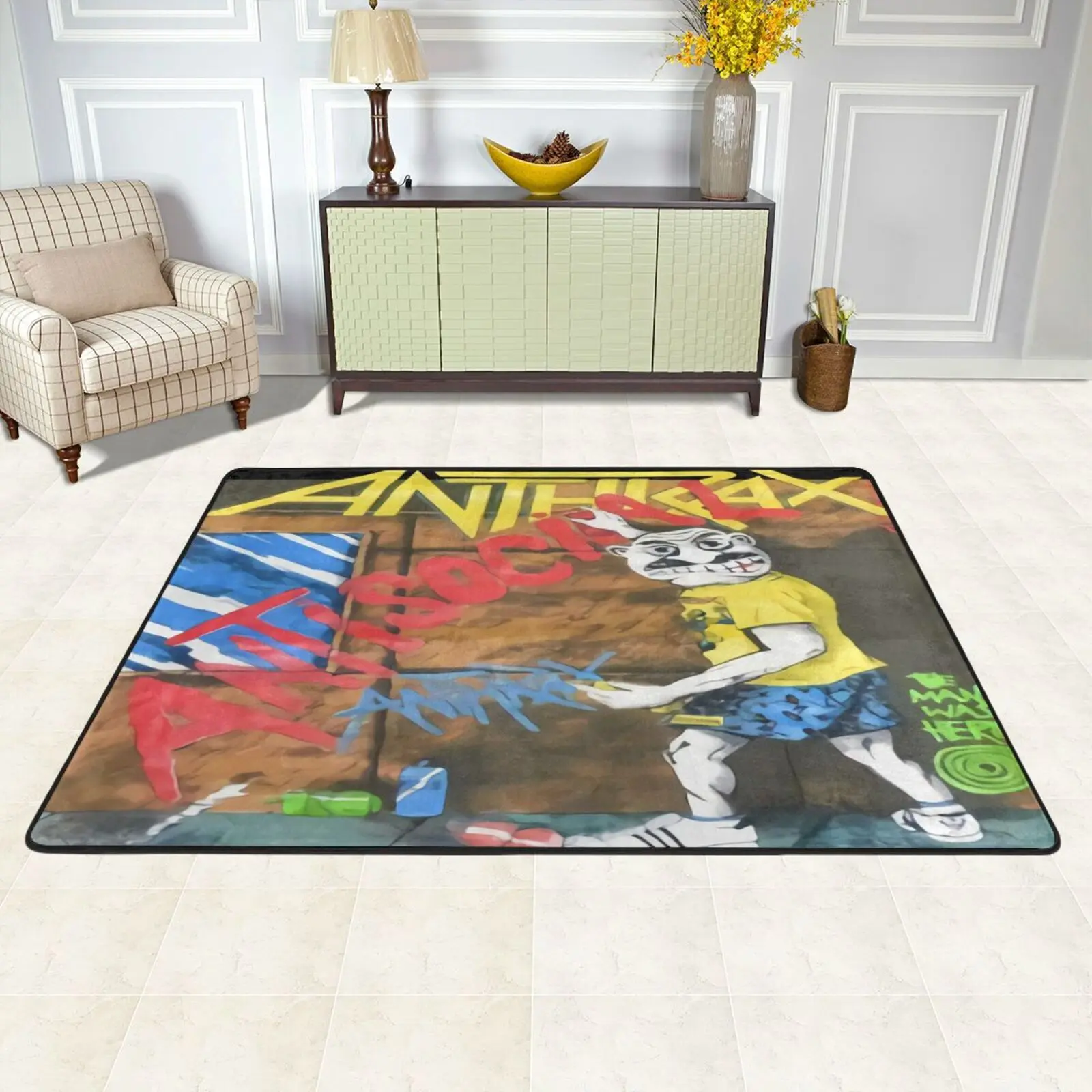 

Anthrax Antisocial Usa концертный тур 5597 ковер журнальный столик ковер гостиная коврик для ванной детская комната ковер для мальчиков-подростков