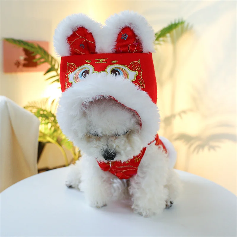 

Chinese New Year Dog Clothing Winter Dog Coat Jacket Tang Suit Cat Puppy Maltese Poodle Pomeranian Bichon Yorkie Pet Clothes