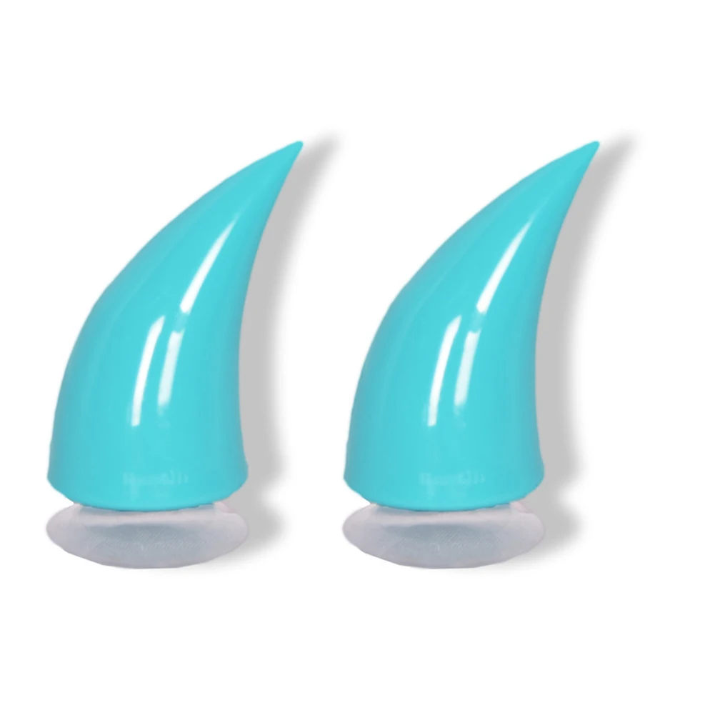 

2pcs Easy Install For Motorcycle Suction Cup Soft TPU Reusable Universal Sticker Headwear Decals Bicycle Racing Helmet Horn