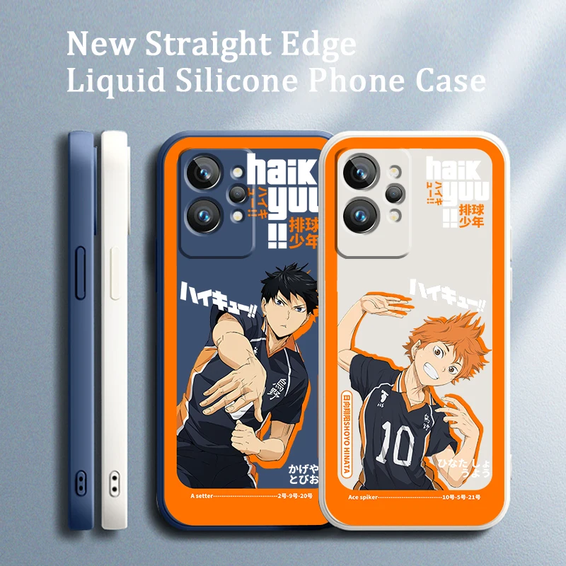 

Phone Case For OPPO Realme Q3S Q5i 50A 50i C21Y C11 GT Neo3 Neo2 9 9i 8 8i 7 Pro Plus Anime Haikyuu Japan Cartoon Liquid Rope