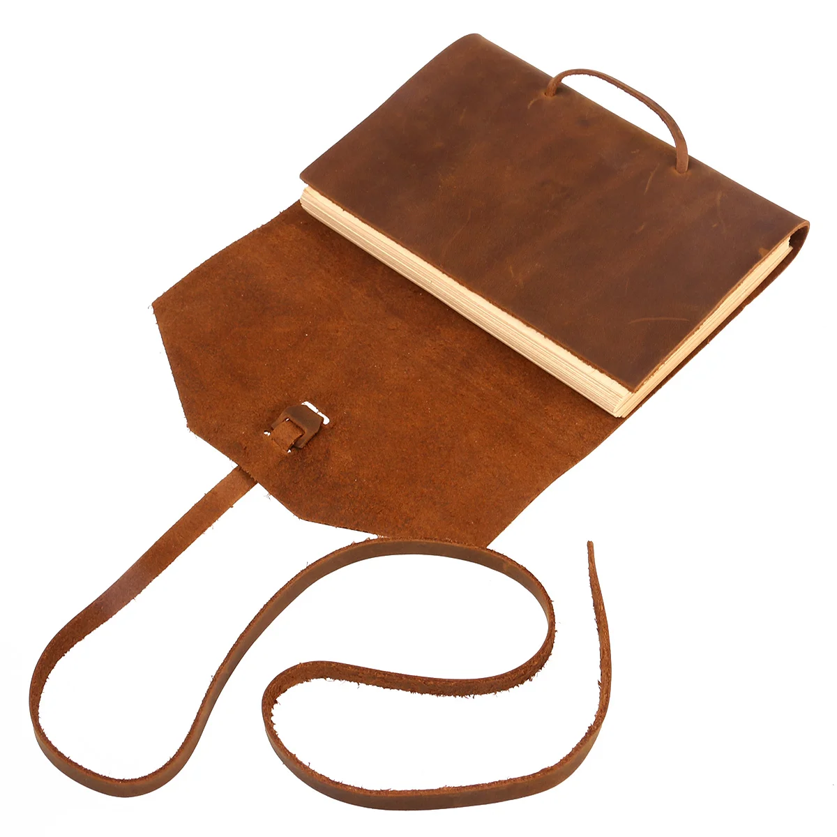 Классический блокнот-дневник с веревкой ручной работы для подарка (коричневый)