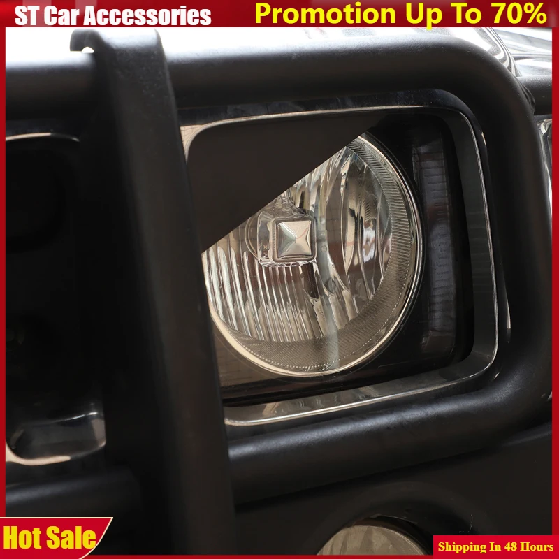 

For Hummer H3 2005 2006 2007 2008 2009 Carbon Steel Black Car Headlight Angry Eyes Headlight Cover Car Accessories