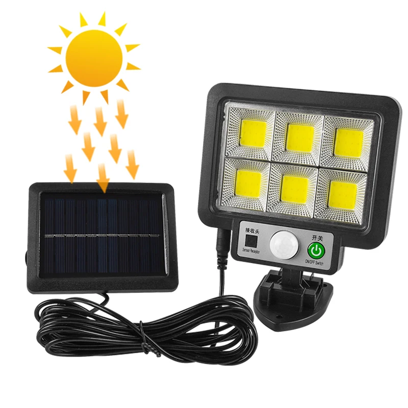 

Outdoor Solar Light Wall Lamp Human Sensor Street Light Garden Lawn Split Type Light Garden Courtyard Sensor Street Lights