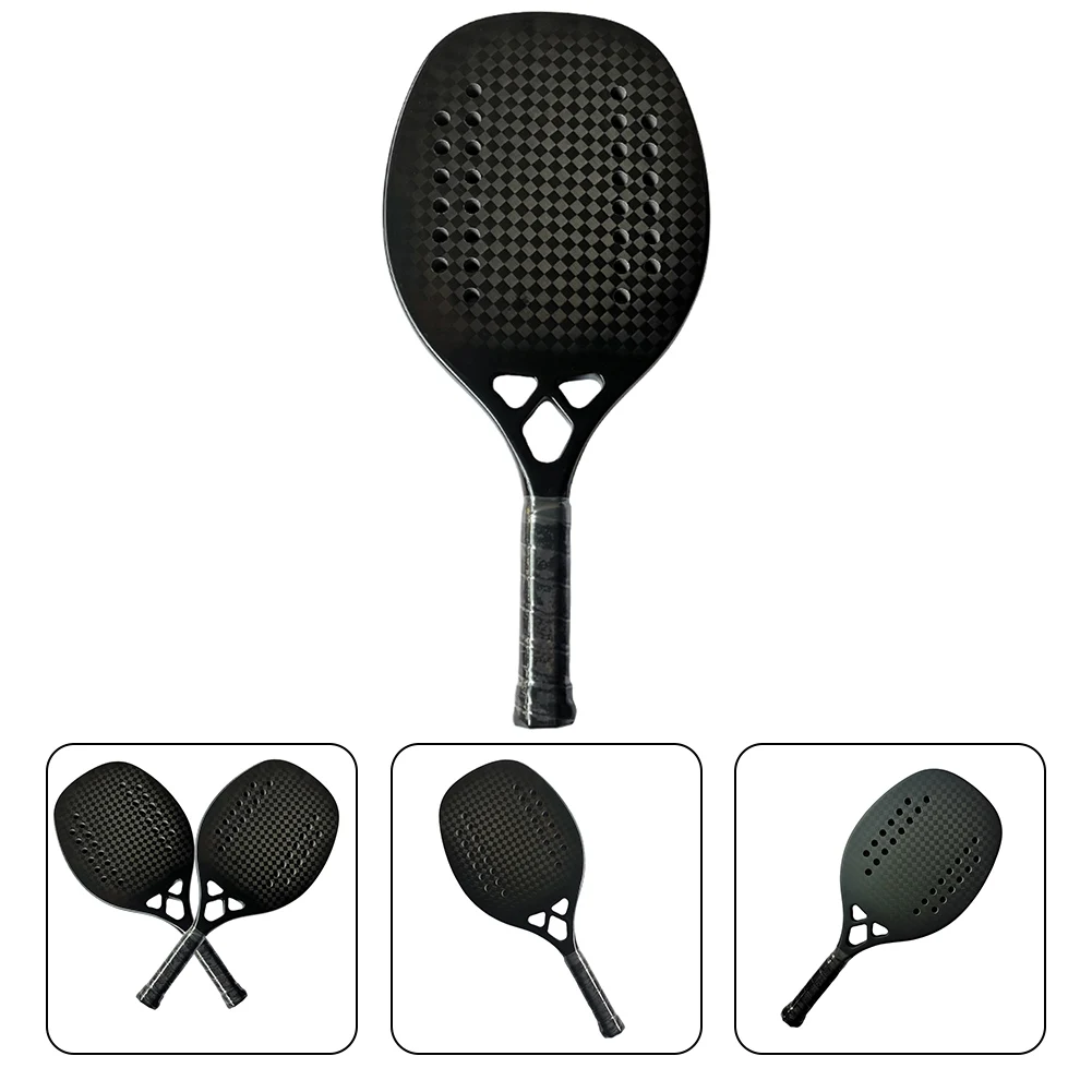 Beach Tennis Racket 18K Carbon Fiber Beach Tennis Paddle EVA Core Shooting Area 27cm×23cm Durable High Quality Racquet Sports