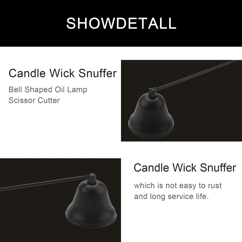 Фитиль для свечи фитиль из нержавеющей стали триммер пламени колокольчиковая