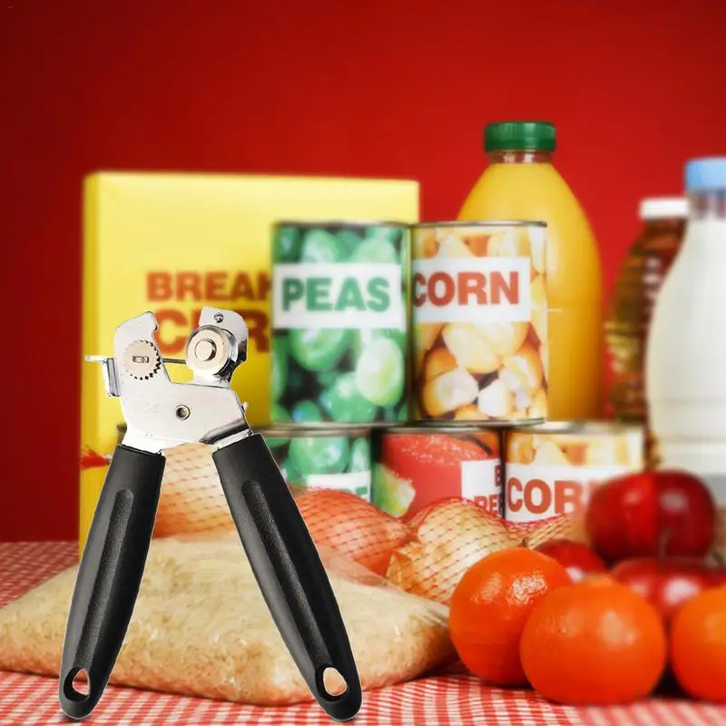 

Hand Can Opener Manual Can Openers Stainless Steel Corkscrew Ergonomic Design Sharp And Rustproof Kitchen Gadgets For Seniors