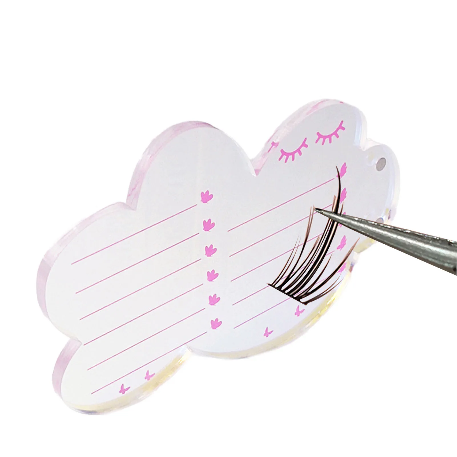 

Подставка для накладных ресниц, акриловая пластина для накладных ресниц с искусственной акриловой платой, подставка для накладных ресниц д...