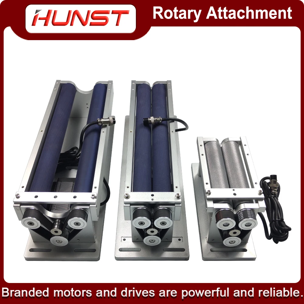 HUNST Rotary Worktable Rotary Attachment 2 Phase Stepper Motor 24~50V Driver for Laser Marking Cylindrical Objects DIY Part