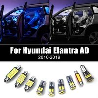for hyundai elantra ad 2016 2017 2018 2019 4pcs kit error free car led bulbs interior dome reading lamps trunk light accessories