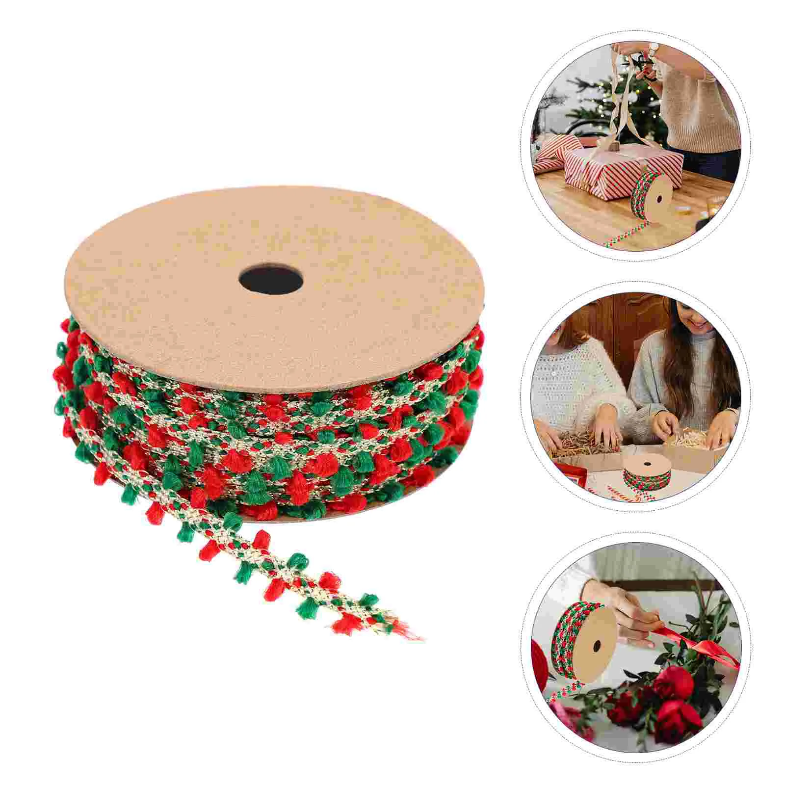

1 Roll Party Gift Hair Gifts Sewing Trim Pom Poms Fringe Trim Ribbons for Crafts Gift Ribbon for Party Gift
