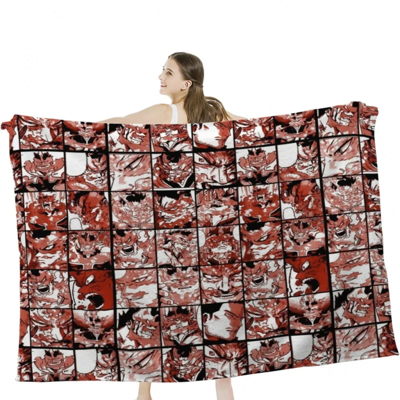 

Endeavor - My hero academia collageThrow Blankets Tufting Blanket For Travel Light Dorm Room Essentials Luxury Thicken Blanket