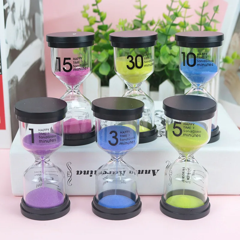 

Glass Hourglass Timer 1 / 3 / 5 / 10 / 15 / 30 Minutes Now Home Furnishings Creative Student Gifts home decor