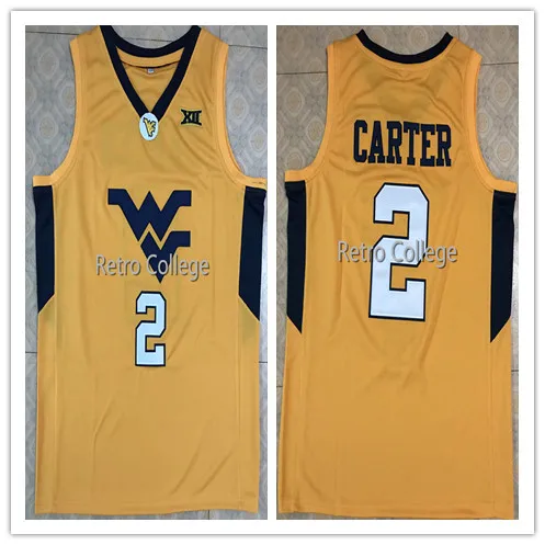 

Retro Throwback 2 Jevon Carter 44 JERRY WEST Basketball Jersey Stitched Embroidery Customize any name and number